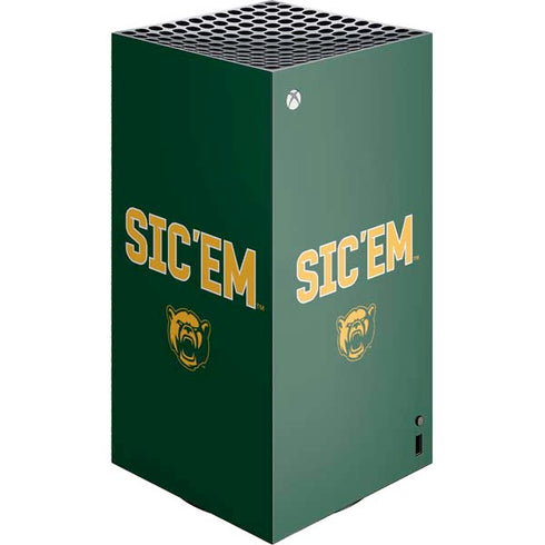 Baylor University Sic Em Green XBox Series X Digital Edition Console Skin